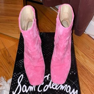 Sam Edelman Pink Ankle Boots